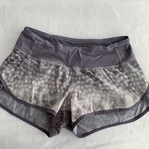Lululemon Grey Speed Up Shorts